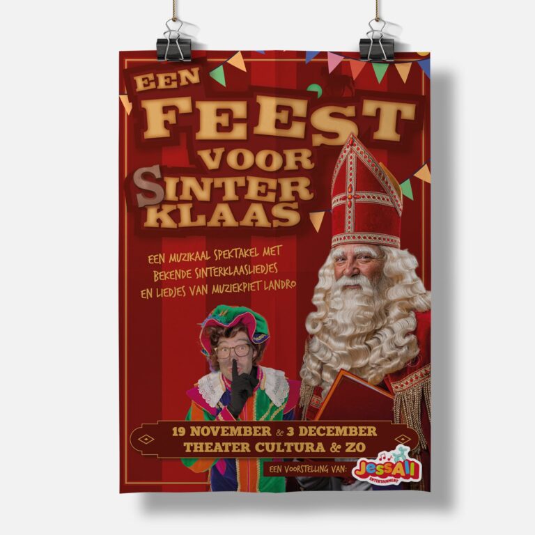 Poster Ontwerp Sinterklaas Voorstelling JessAllEntertainment Grafisch Vormgever Rody Pathuis