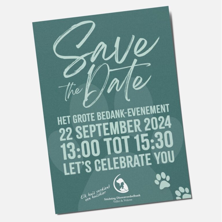 Flyer Ontwerp Dierenvoedselbank Vallei & Veluwe Grafisch Vormgever Rody Pathuis